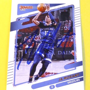 Ja Morant Autographed 2021 Panini Donruss Basketball Card with COA