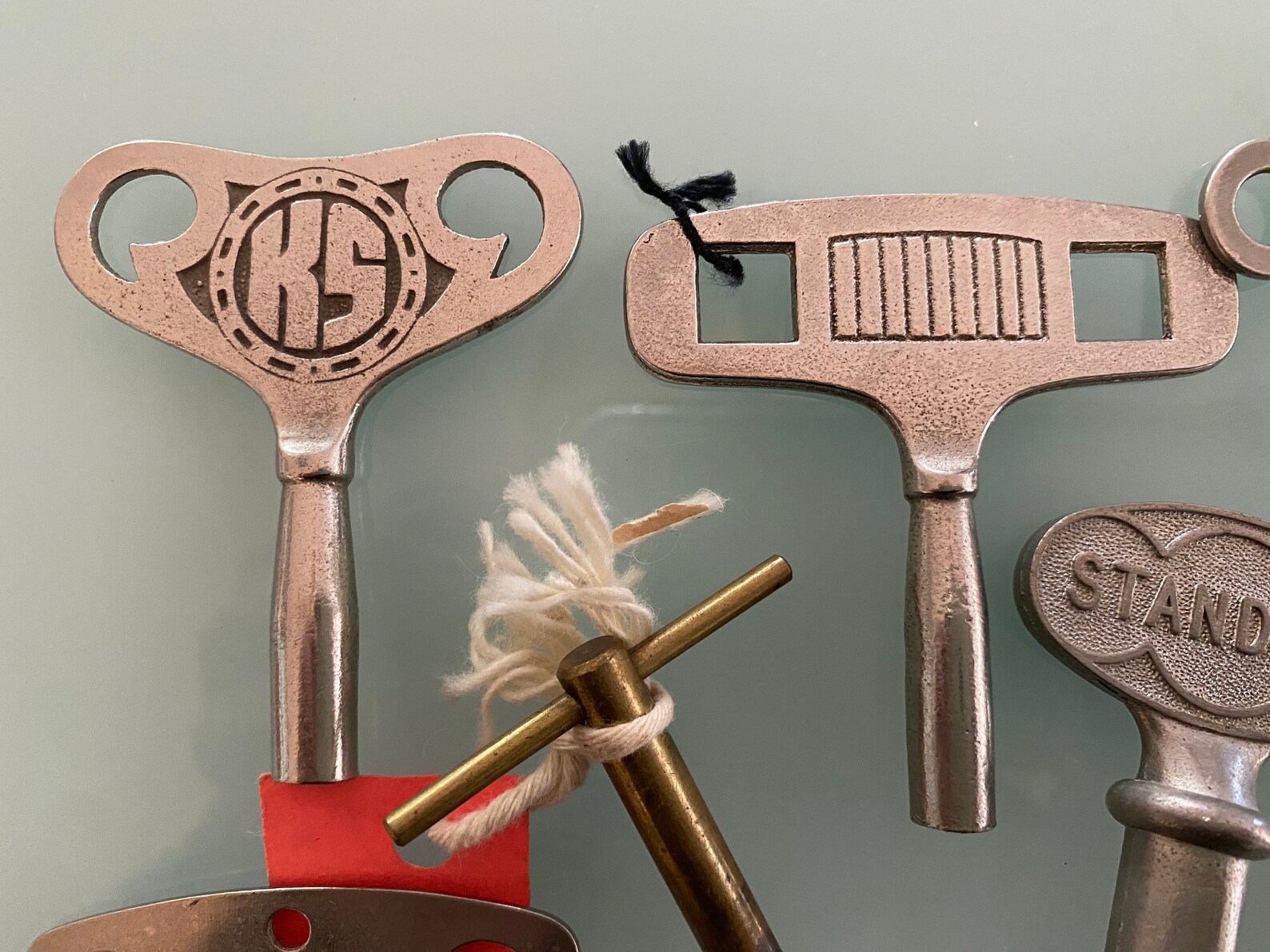 Antique Clock Key Collection Lot 8 Keys Etsy