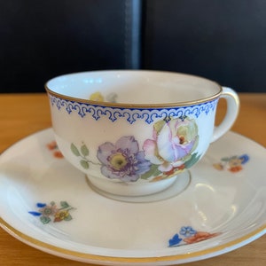 Bavarian Demitasse Cup and Saucer Set Floral
