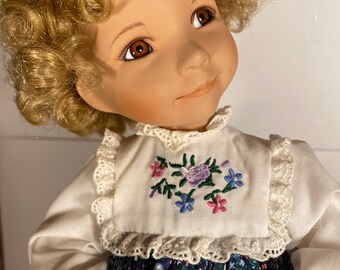 Vintage Edwin M. Knowles 14” Porcelain Goldilocks Doll EXCELLENT RARE