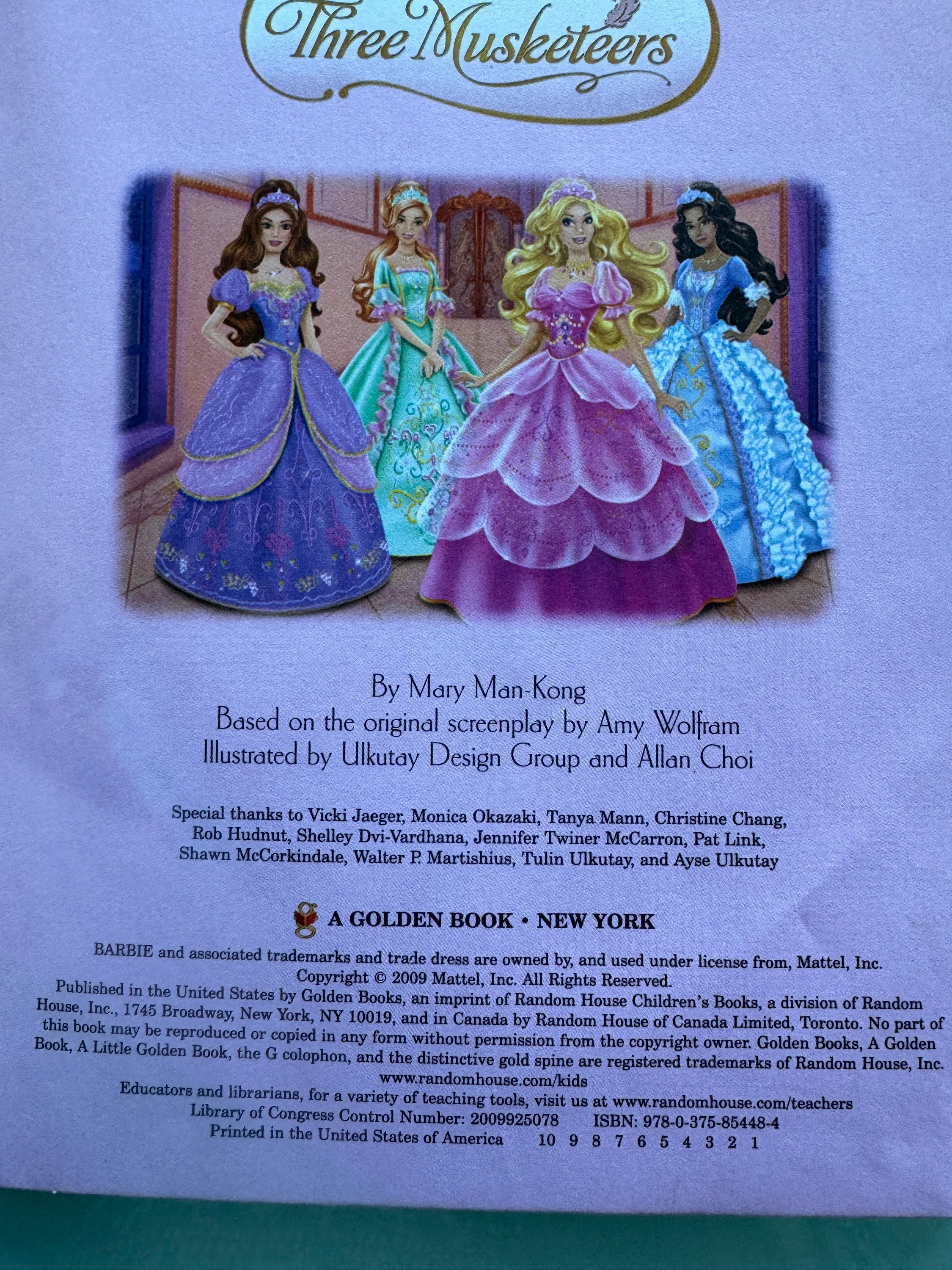 Barbie and the Three Musketeers Barbie Little Golden Book Golden Books Golden Books