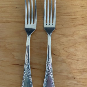 Dinner Forks ARG 1000 Silver Plate 2 pc Italian