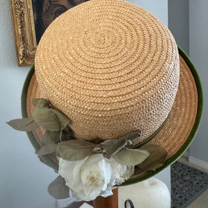 Vtg Kokin New York Womens Floral Embroidered Bucket Straw Sun Hat Ribbon Daisy Kokin New York | Accessories | Vtg Kokin New York Womens  main image 2