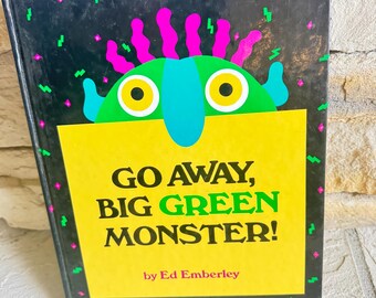 Go Away, Big Green Monster! Hardcover Children's Book, Ed Emberley