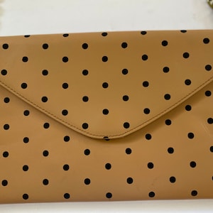 J.Crew Women Brown Leather Polka Dot Shoulder Bag