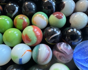 Antique Marble Collection All Nice Condition Collectible Old Toy Marbles 110 Pc.