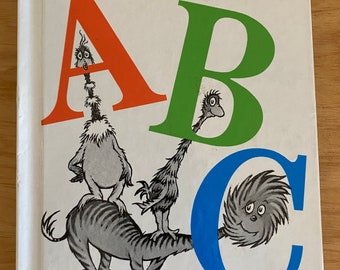 Dr. Seuss's ABC (1963, Hardcover) Beginner Books RARE - Etsy