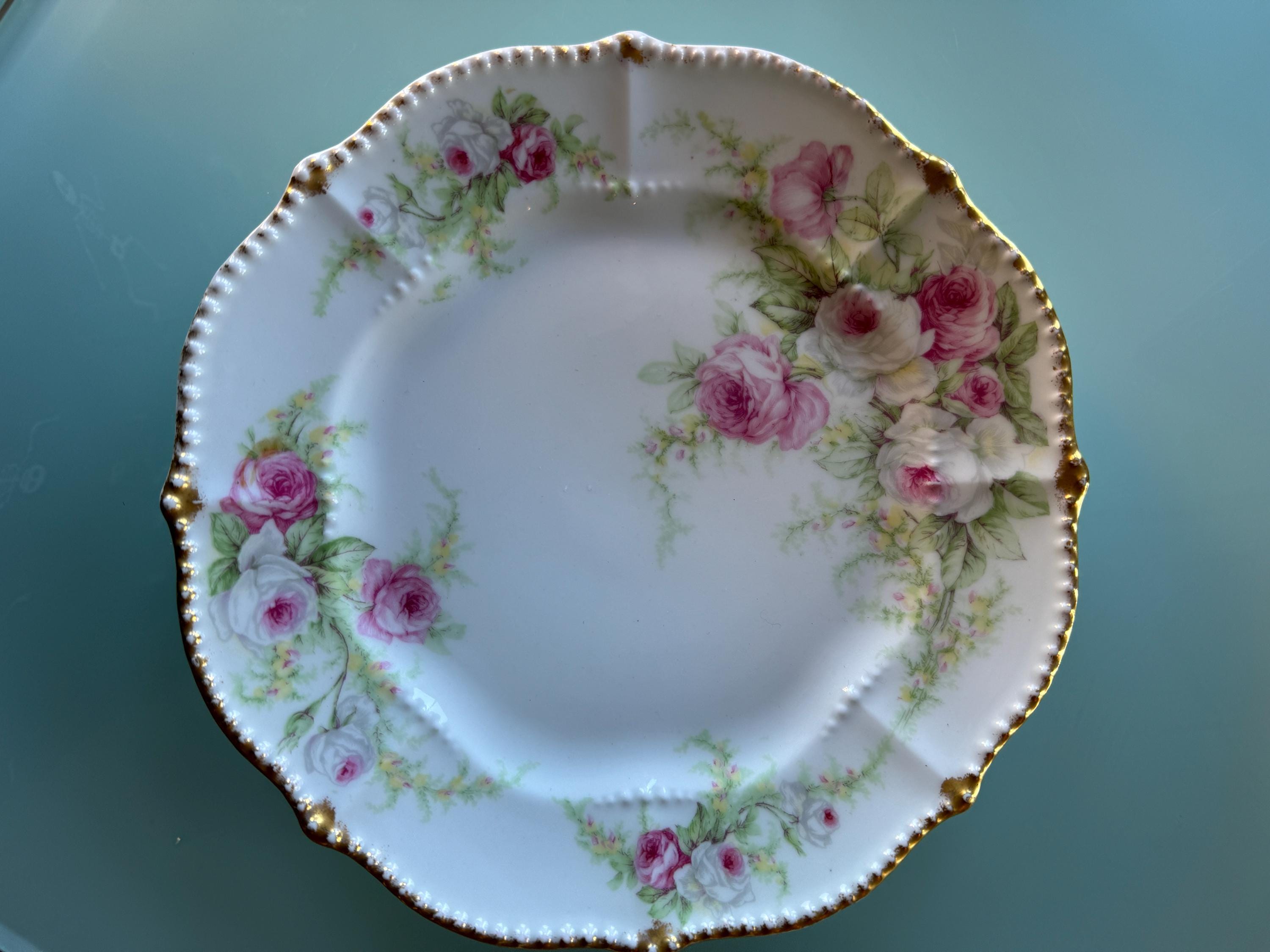 Limoges Rose Plate - Etsy Limoges Rose Plate - Etsy