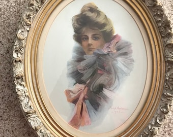 硝子絵画 女性像 木製フレーム付き Amazon.co.jp: 14 x 17 ゴールド写真フレーム 装飾的 - 金箔木製