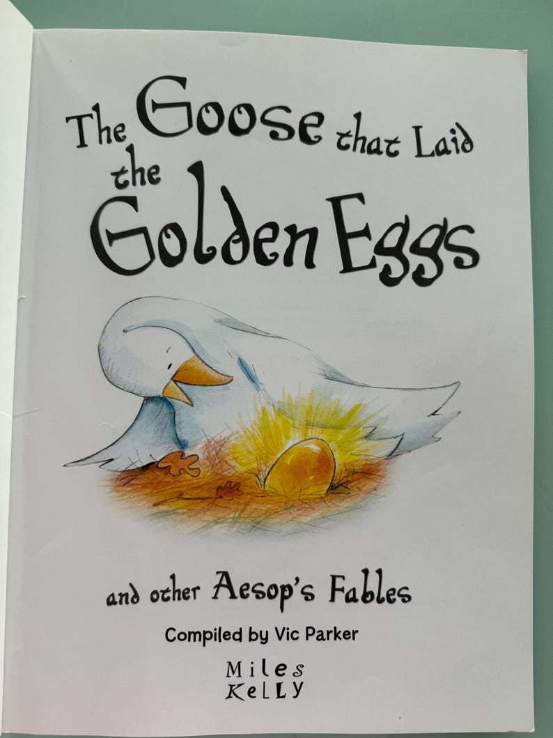 Goose Who Laid the Golden Egg Victoria Parker Softcover Aesops Fables ...