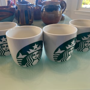 Starbucks Original Barrel Mug 14 Oz. Set 4 Mermaid, Mythological Creature GIFT Four MUGS Rare Set Collectible