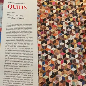 America's Glorious Quilts by Dennis Duke 1989, Hardcover - Etsy