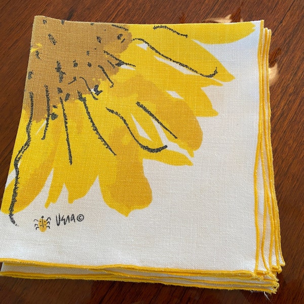 Vintage Vera Napkins Etsy