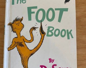 Dr. Seuss The FOOT Book 1968 1st ED/2nd Print HC