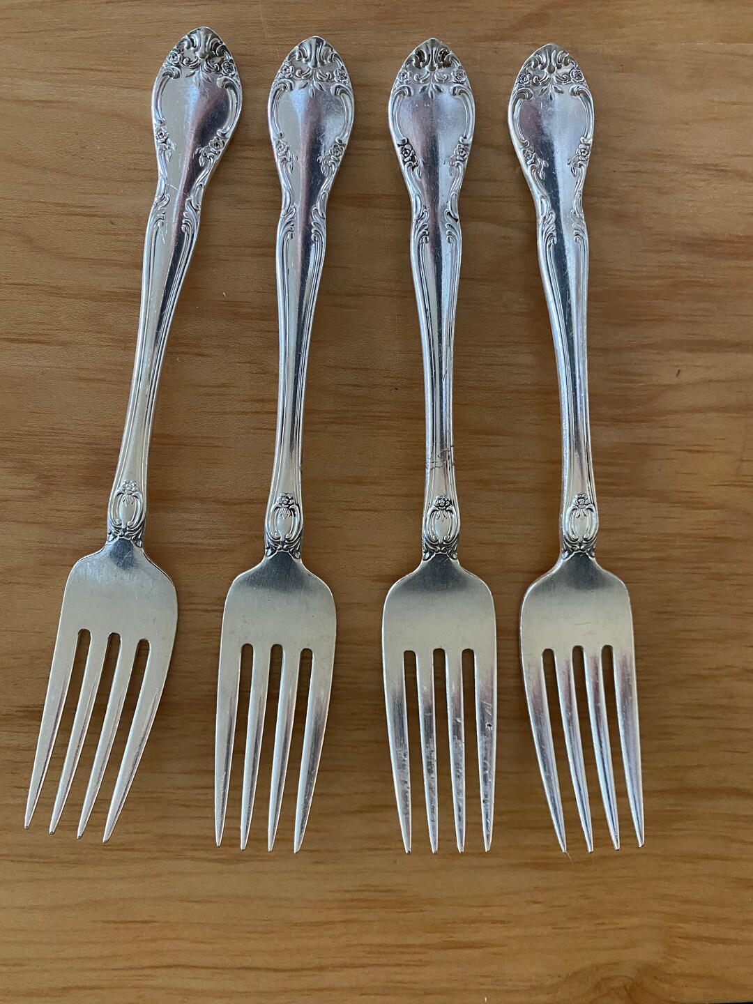 GORHAM NEW ELEGANCE Silver Plate Vintage 4 Forks Etsy