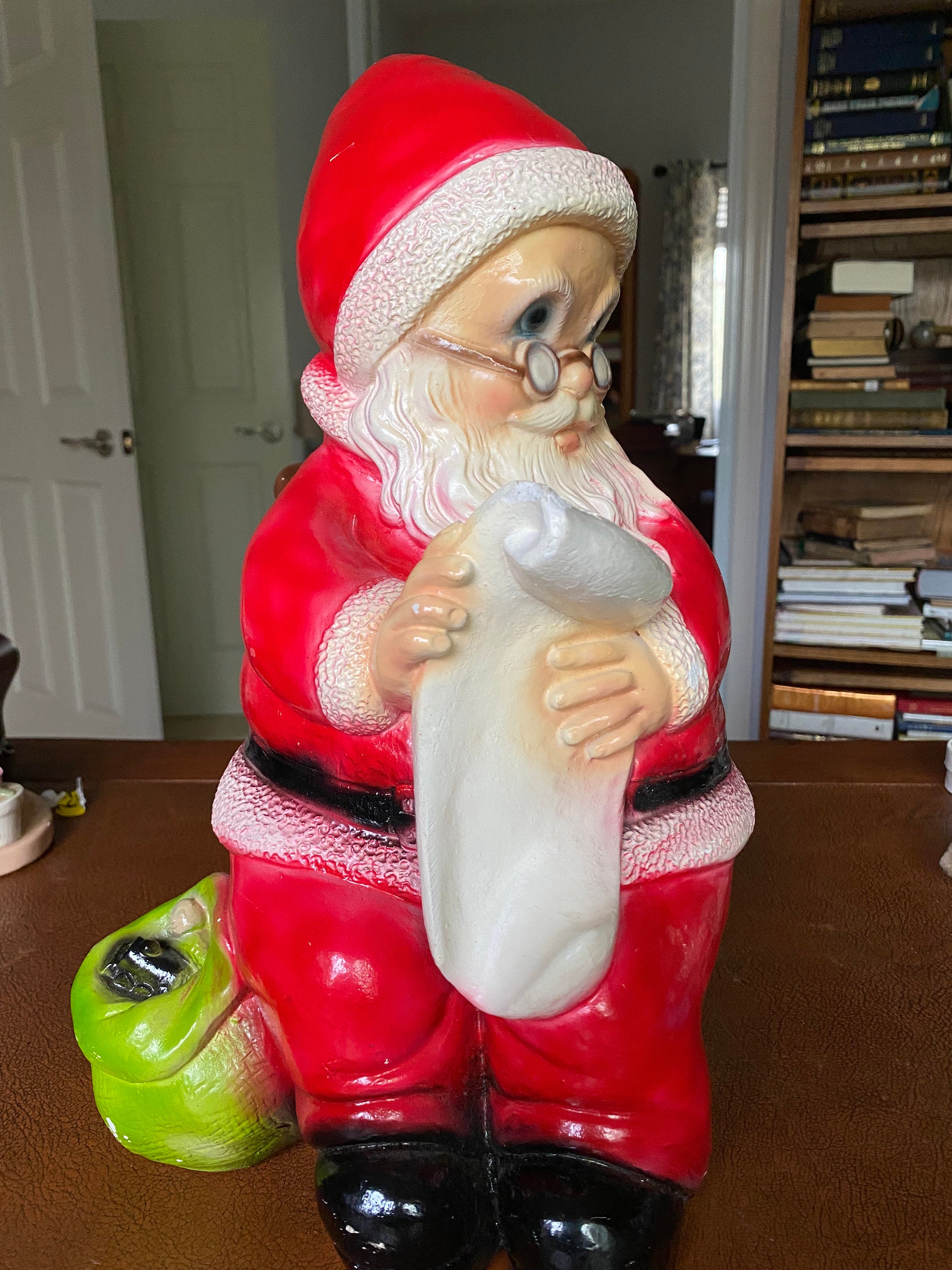 Chalkware Santa Bank - Etsy