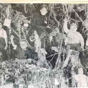 Spanky and Gang Christmas Black and White photo