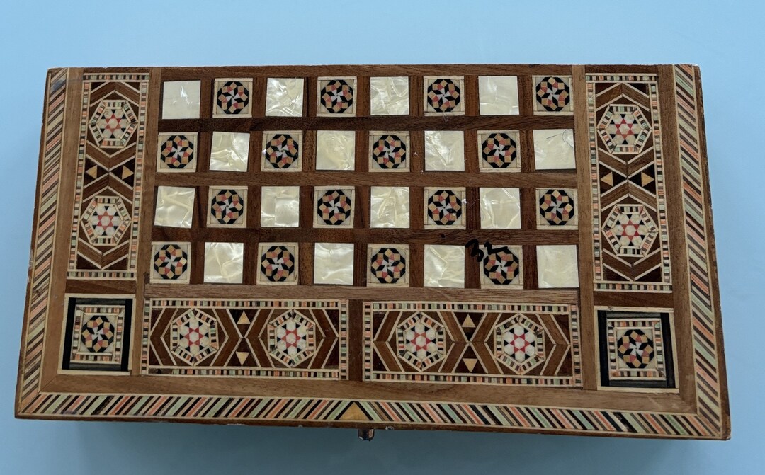 Backgammon en Bois Transportable et Pliant