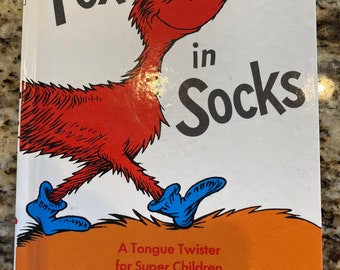 Fox In Socks By Dr. Seuss Vintage 1st Edition - 1965 Great Condition Book