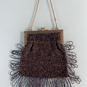 Victorian Glass Beaded Purse, Evening Ware, GIFT