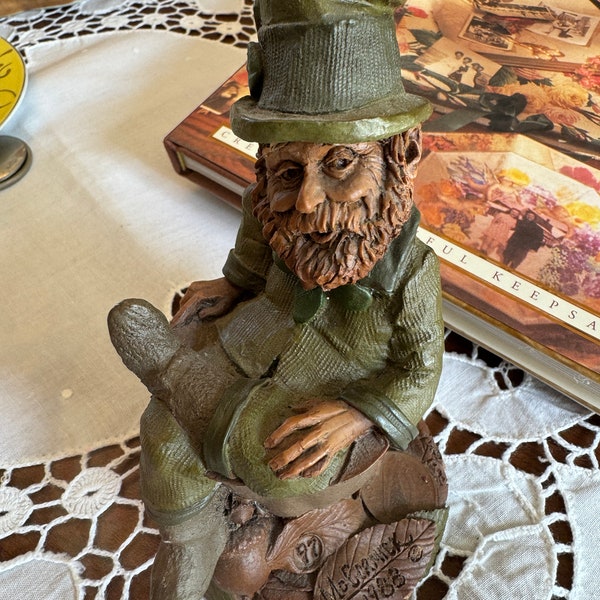 Tom Clark 1988 McCormick Irish Gnome in Cup Figurine # 68 5 1/2" Tall St. Patricks Day Gift