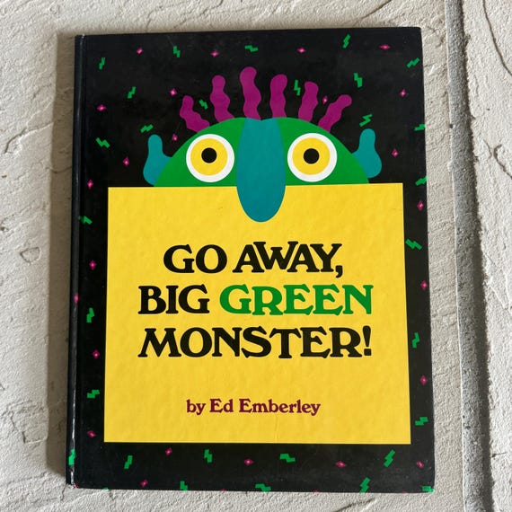 Go Away, Big Green Monster! Hardcover Children's Book, Ed Emberley