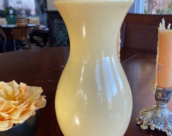 Authentic VINTAGE Haeger Yellow glazed Vase Art Deco