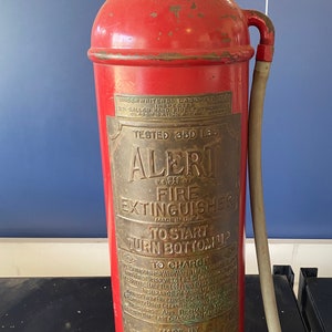 Fire Extinguisher RARE Antique AMERICAN LAFRANCE