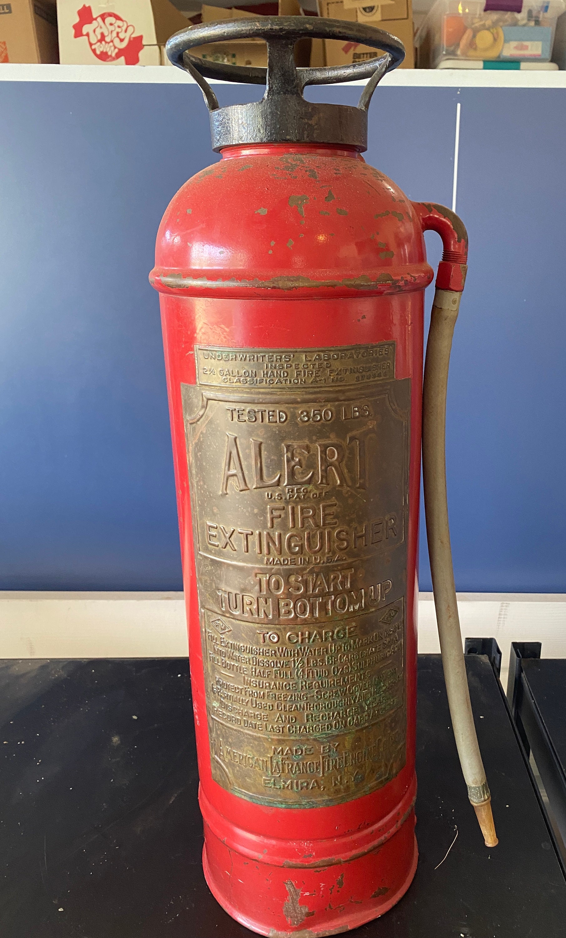 Fire Extinguisher RARE Antique AMERICAN LAFRANCE Etsy