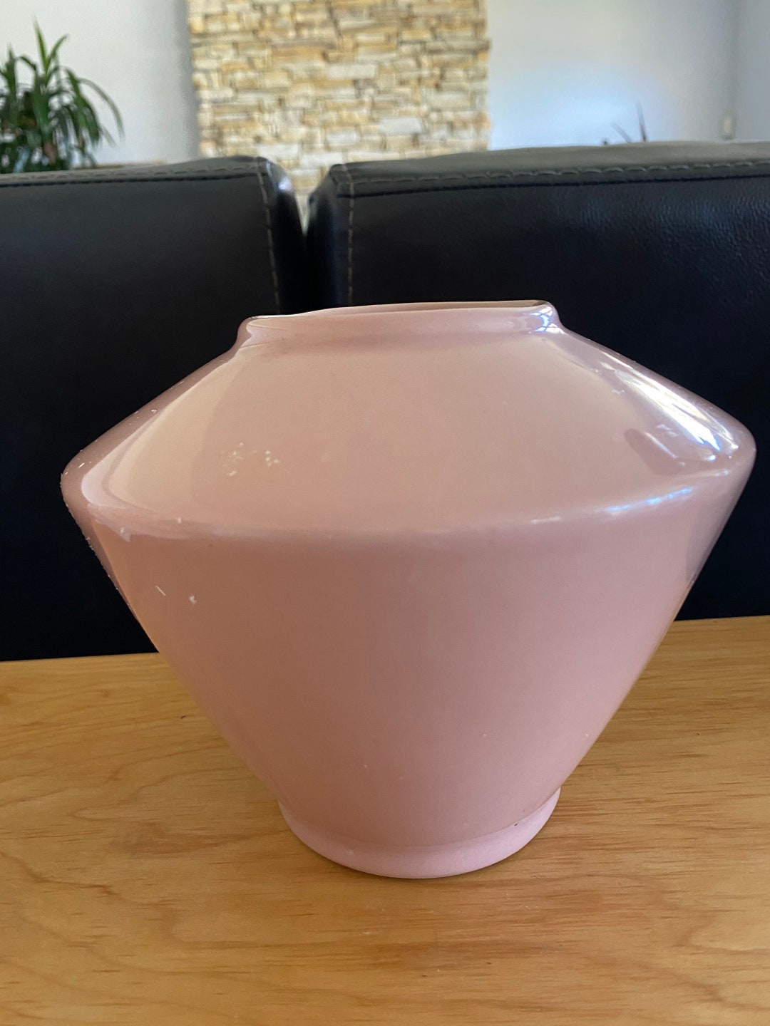 Vintage Vase Harris Pottery Chicago Illinois PINK Etsy