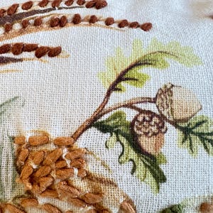 Martha Stewart Matching Pillows Crewel Embroidery, Harvest Decor, with Pheasant 2 pc immagine 8