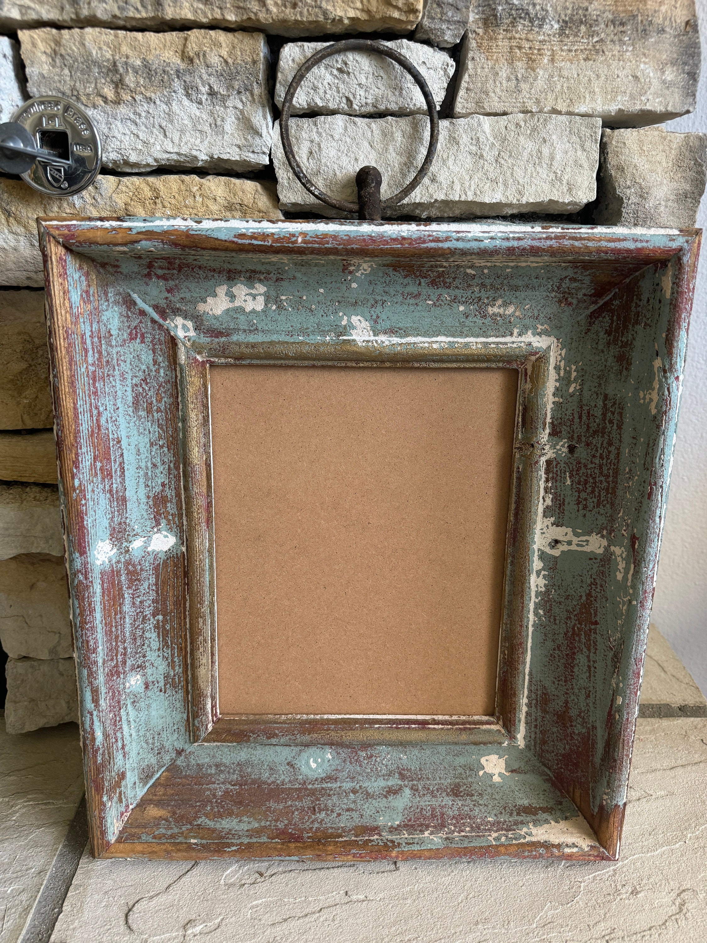 8.5x11 Vintage Frame, Champagne Old Style, Baroque Picture