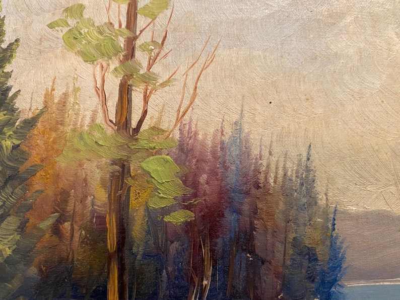 Oil Painting Antique Listed Artist D Hunter Canadian Artist Etsy