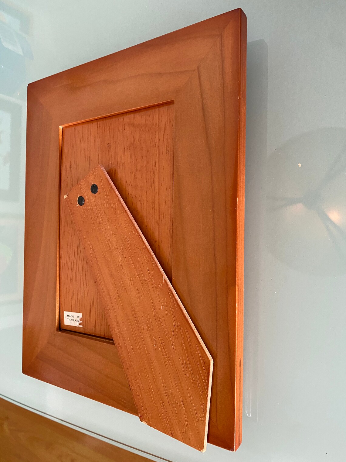 Vintage Wood Recessed Maple Frame With Inner Design Table Top Etsy
