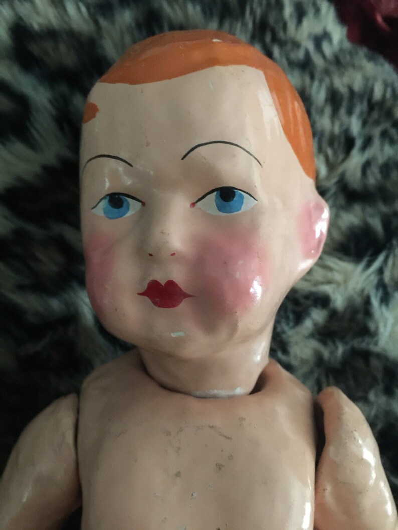 Antique GERMAN Baby Doll Papier Mache Doll German Antique Baby Etsy