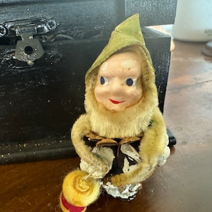 Antique Pine Cone Elf Ornament JAPAN scarce