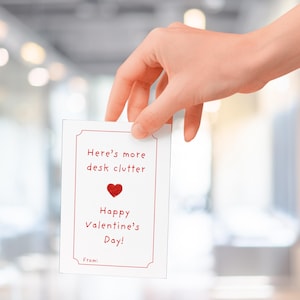 Plus de désordre sur le bureau, Cartes de Saint-Valentin amusantes sur le lieu de travail, Saint-Valentin numérique pour collègue, Fête de la Saint-Valentin au bureau, Pour collègue, Pour employés