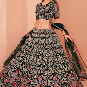 Elegancki pastelowy zestaw na wielkie okazje, ciężka siateczka, ślubna Lehenga Choli | Ślub | Zaręczyny | Przyjęcie | Wydarzenie świąteczne | Uroczyste