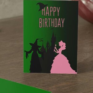 Wicked-themafeestverjaardagskaart, Wicked-feestuitnodiging. Uitnodiging voor een feest. Verjaardagsuitnodiging, slechte uitnodiging