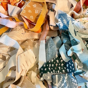 Fabric crumbs for scrap quilting - 5 oz bags