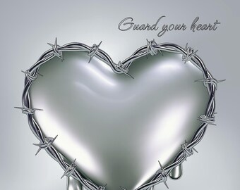 GUARDA TU CORAZÓN: Impresión de arte digital, Descarga digital, Ánimo, Impresión, Jesús, Fe, Arte, Impresión digital, Pequeña empresa