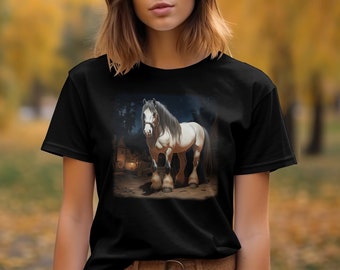 Draft Horse Shirt Horse trainer shirt Heavy Horse Work horse Shire Belgian Percheron Gypsy Drum horse spotted draft gift for horse lover art