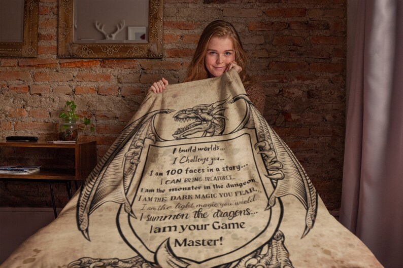 RPG Gamer Blanket Critical Role Blanket 2 Sided Print Dungeons Etsy