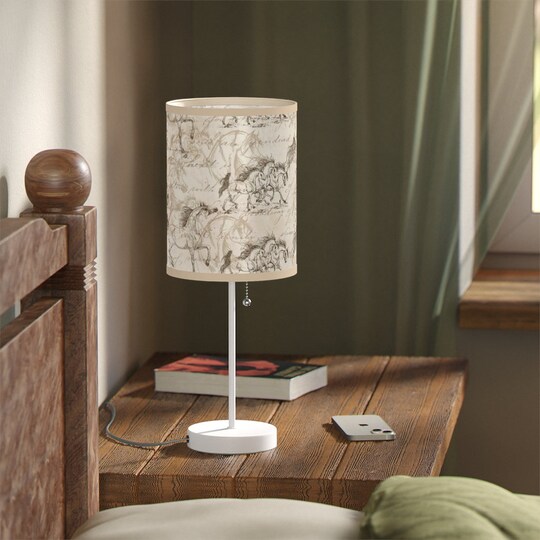 Arabian Horse Lamp on a Stand, US|CA plug Farm House Decor