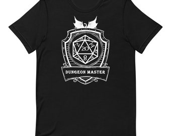 Dungeon Master Gaming Gamer LARP RPG Dungeons & Dragons DnD D20 Dice Unisex t-shirt