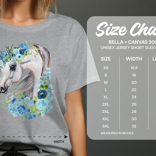 Whimsical Horse Watercolor T-Shirt, Floral Equine Art Tee, Unisex Adult Clothing, Bohemian Animal Top, Gift for Horse Lovers