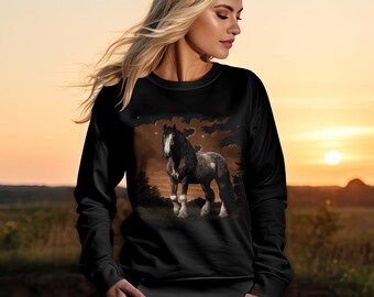 Draft Horse Shirt Horse trainer shirt Heavy Horse Work horse Shire Belgian Percheron Gypsy Drum horse spotted draft gift for horse lover art