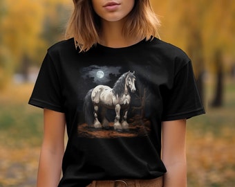 Draft Horse Shirt Horse trainer shirt Heavy Horse Work horse Shire Belgian Percheron Gypsy Drum horse spotted draft gift for horse lover art