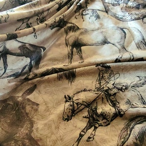 Vintage Horse Equestrian Ephemera Velveteen Plush Blanket Gift for Horse lover, Farm House Decor, Equine Art, Antique Horse Decor image 3