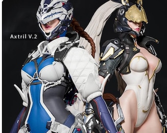 Axtril Warrioress Custom 3D Printed Statue - FanArt Handmade & Handpainted SciFi Collectible Figure